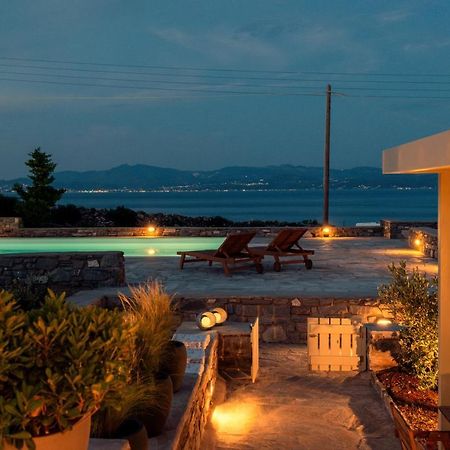 Kallirroe Deluxe Villa With Sea View And Pool Chrisi Akti  Exteriér fotografie
